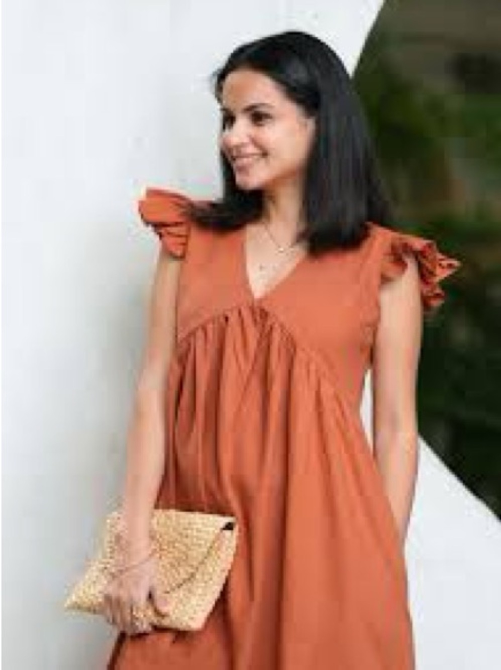 SHEIN Curve Dusty Orange Dress